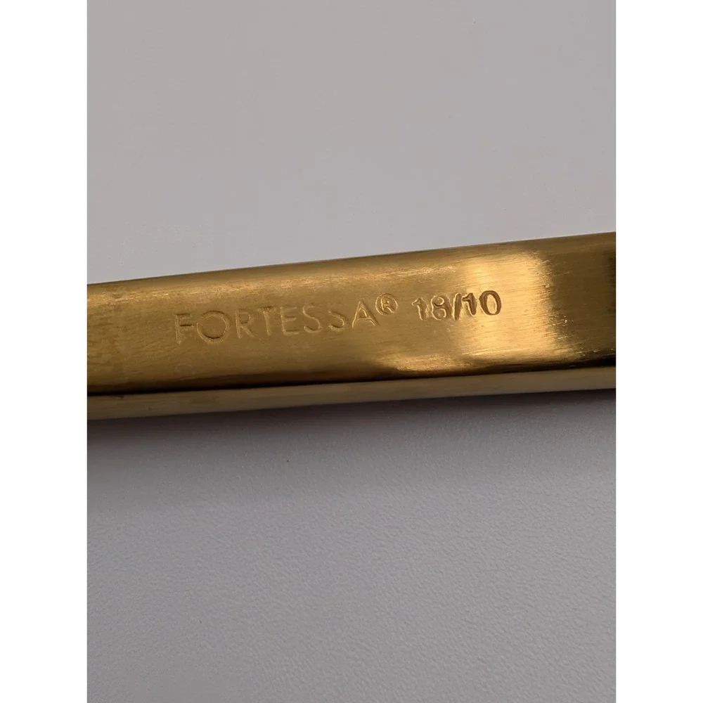FORTESSA 18/10 Arezzo Brushed Gold Flatware Lot‎ Of 11 Replacement Pieces